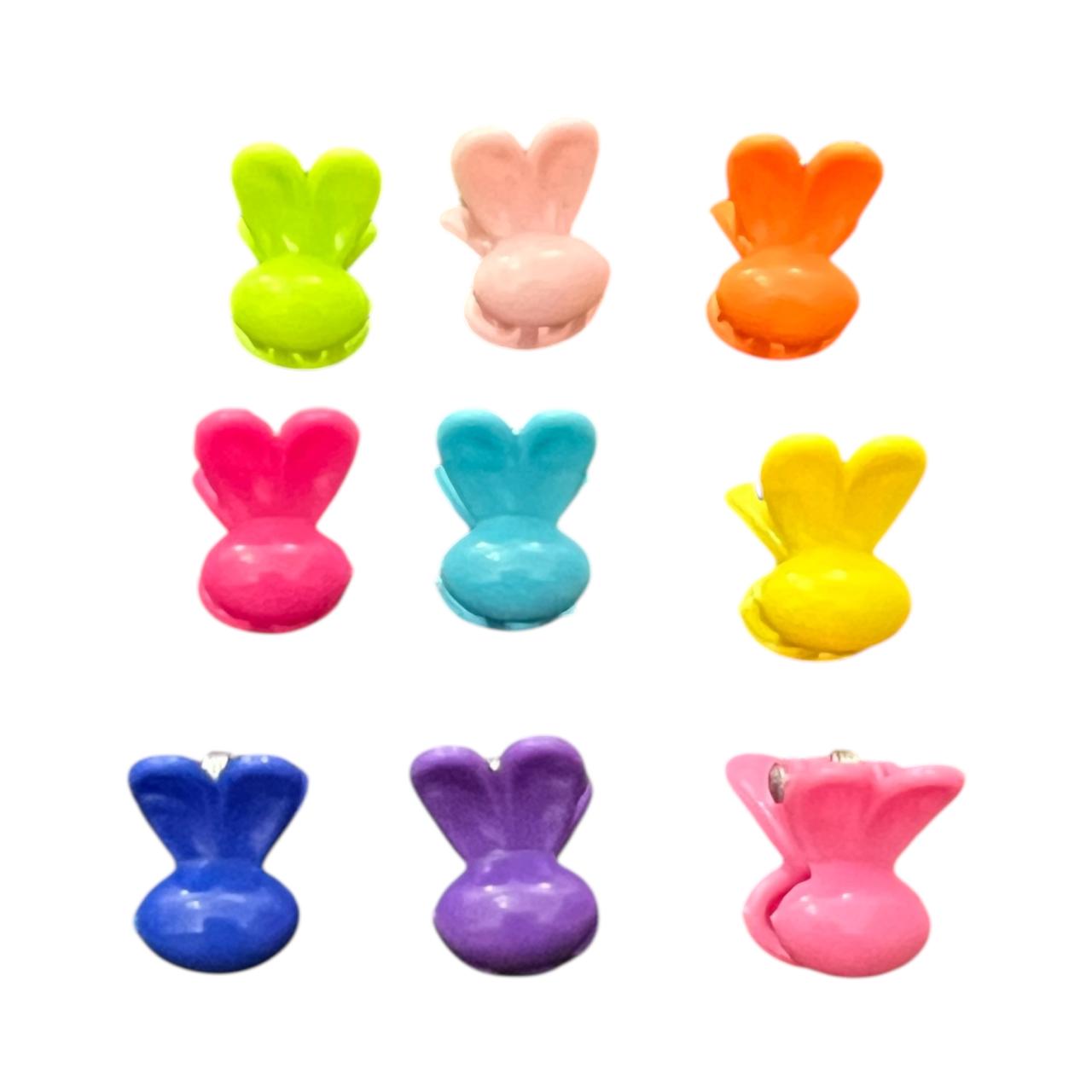 Bunny-Shaped Hair Clips for Kids - 25 Pcs