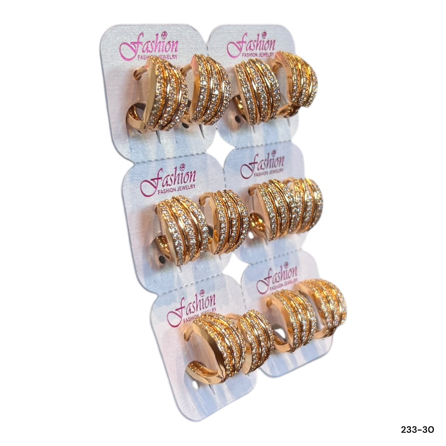 Elegant trendy zircon earrings for girls women - T layers