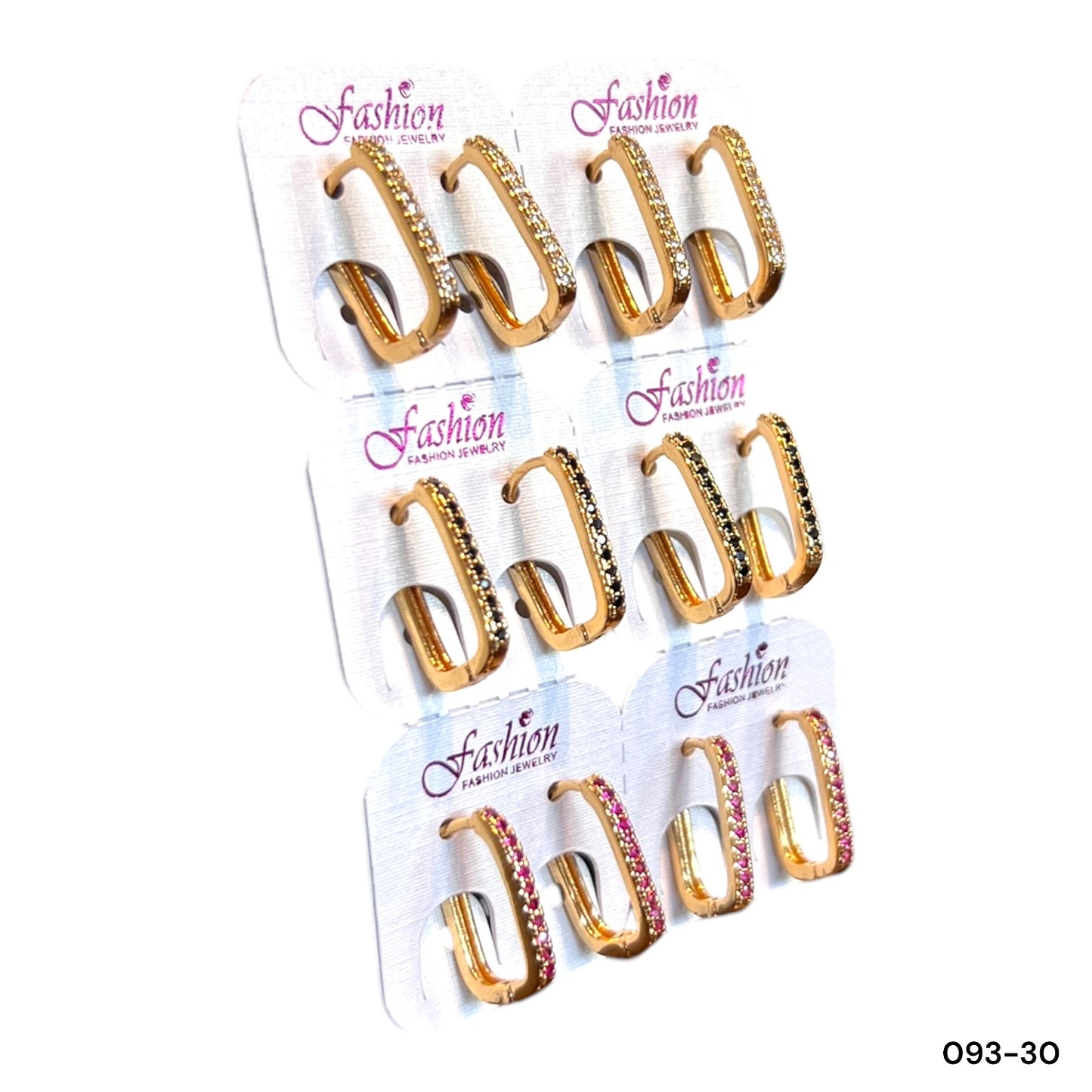 Pair of Elegant earrings for girls, rectangular
