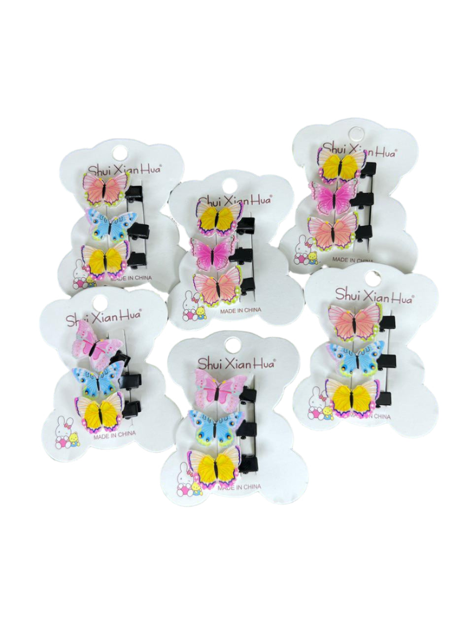 3 Beautiful Butterfly clips