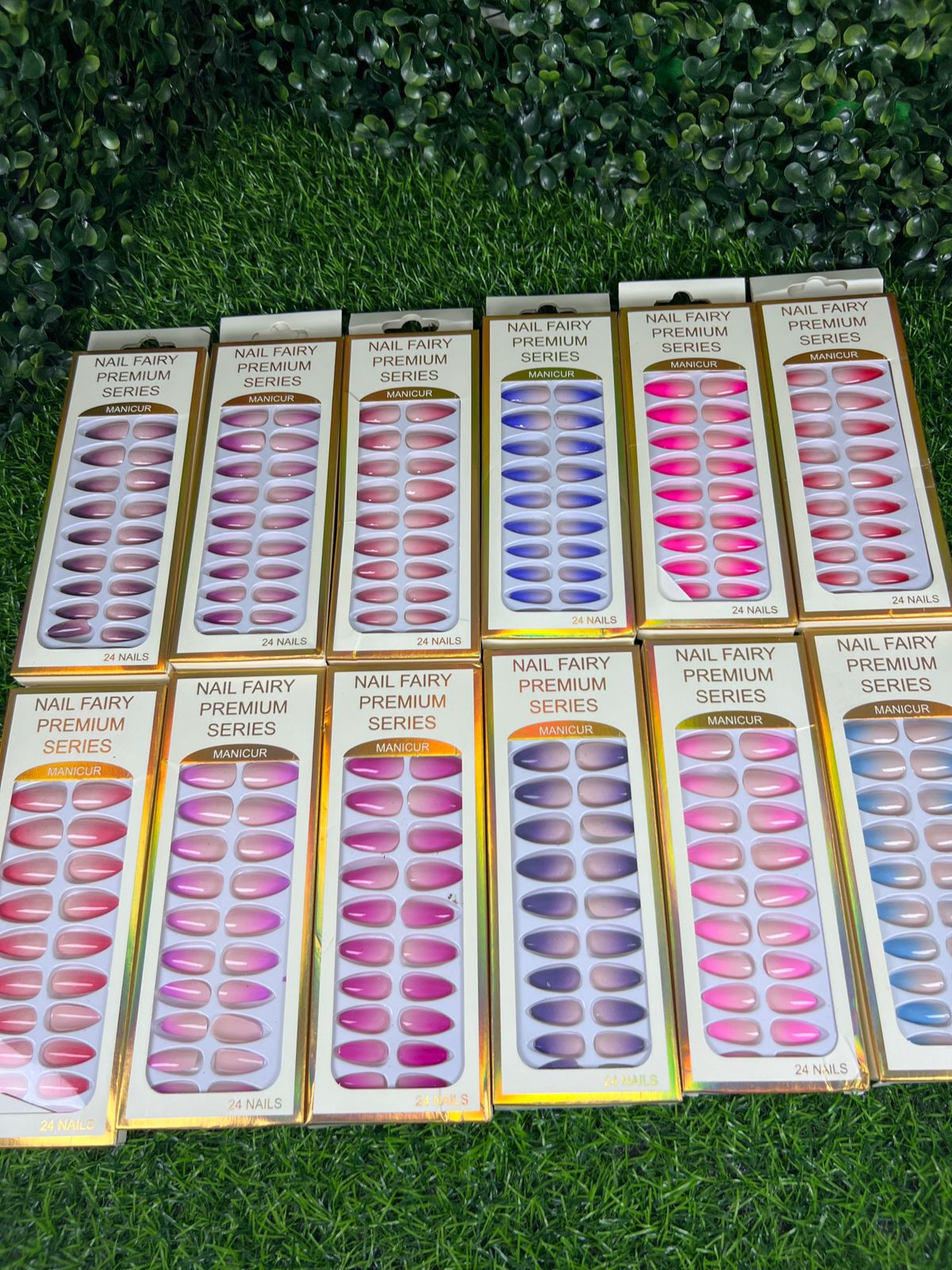 Box of 24 Fairy False Nails with Glue Stickers