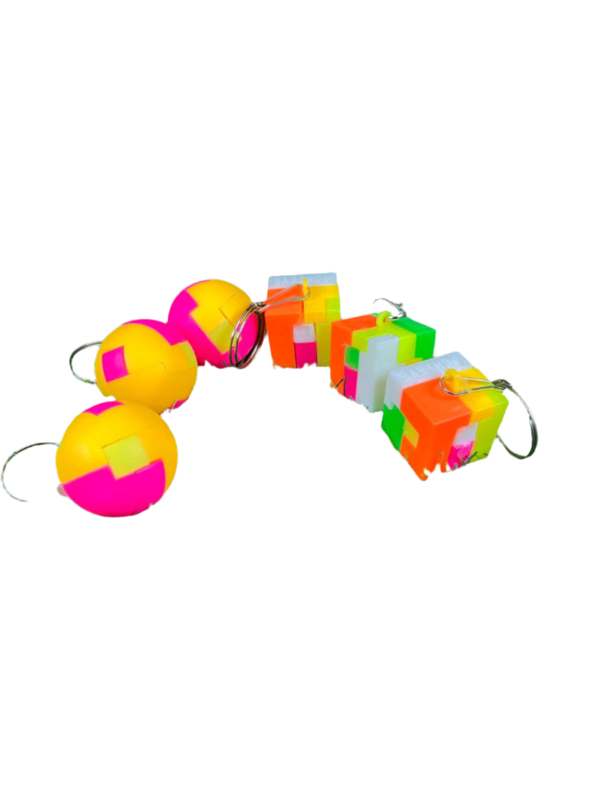 Pack of 6 Puzzle Keychains