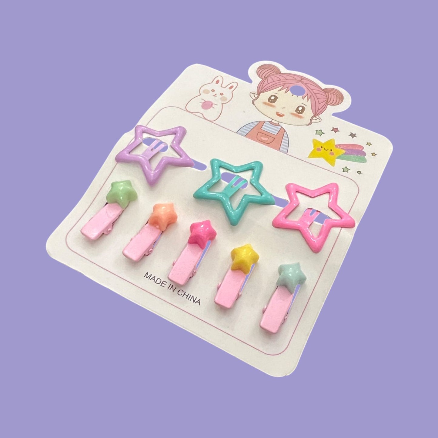 3 Star Tic Tac Pins & 5 Star Alligator Clips Set