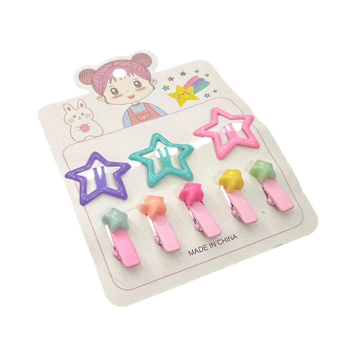 3 Star Tic Tac Pins & 5 Star Alligator Clips Set