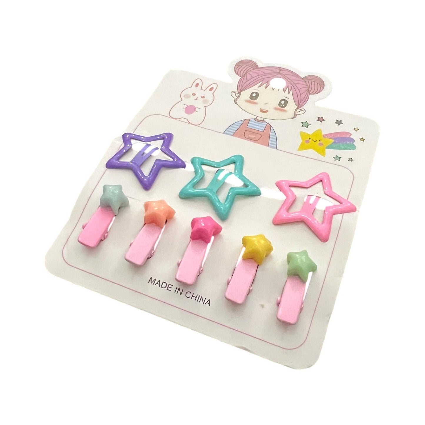 3 Star Tic Tac Pins & 5 Star Alligator Clips Set
