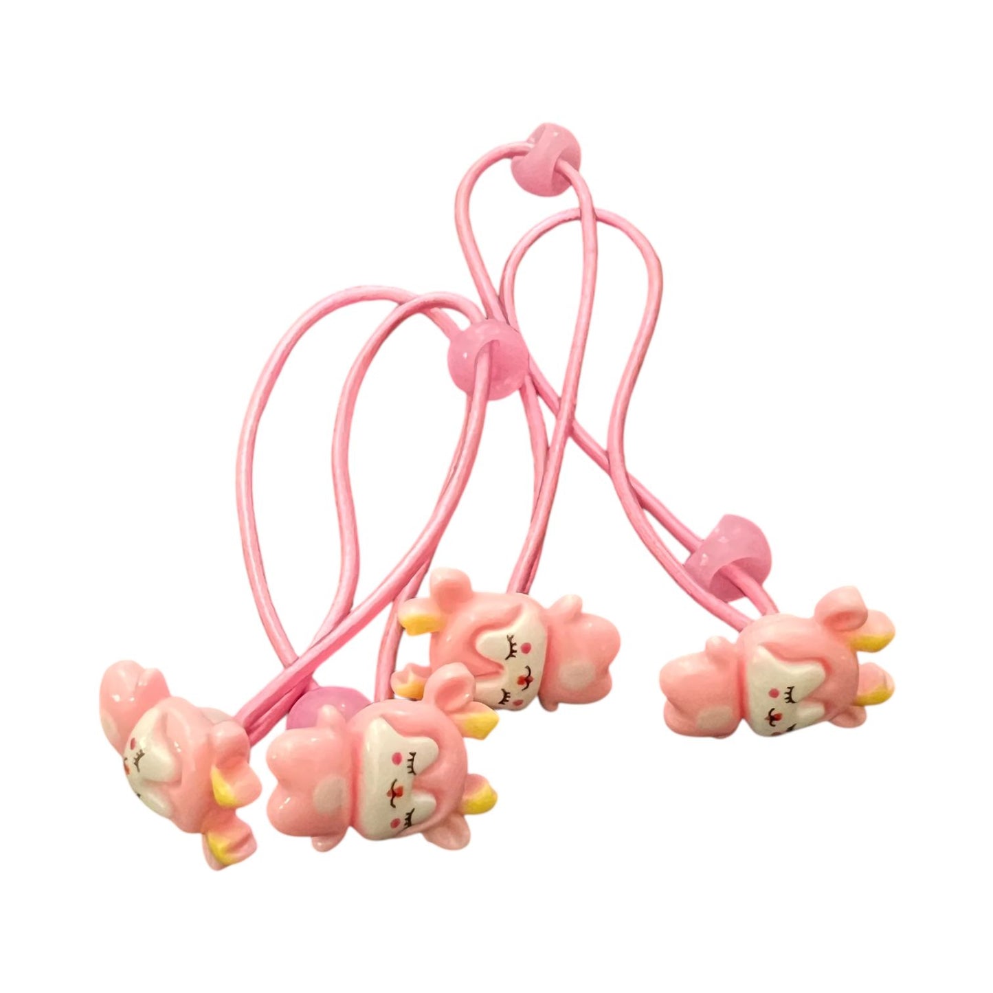 Pack of 4 Cute Cartoon Deer Hair Ponies – Kids Hair Accessories at Wholesale Prices