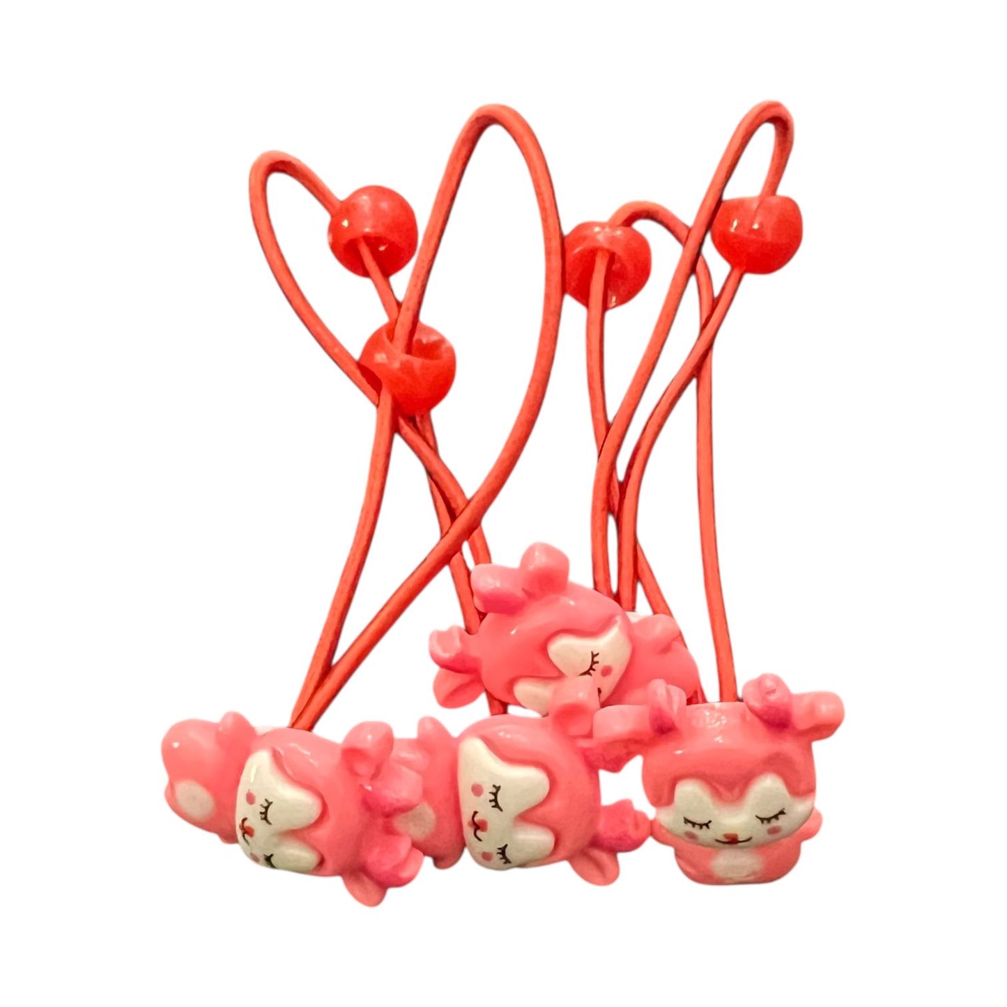 Pack of 4 Cute Cartoon Deer Hair Ponies – Kids Hair Accessories at Wholesale Prices