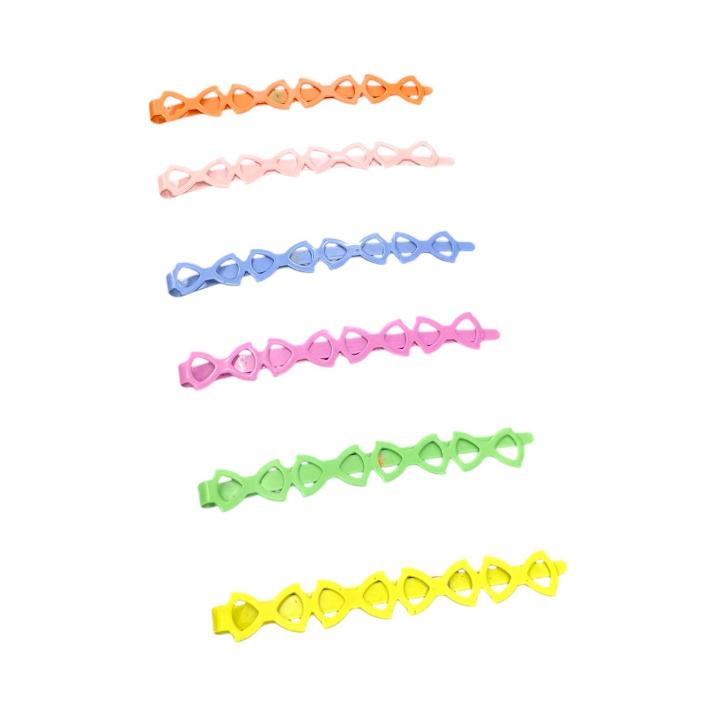 Colorful Bow Style Hair Clips for Kids – Set of 6 at Wholesale Prices