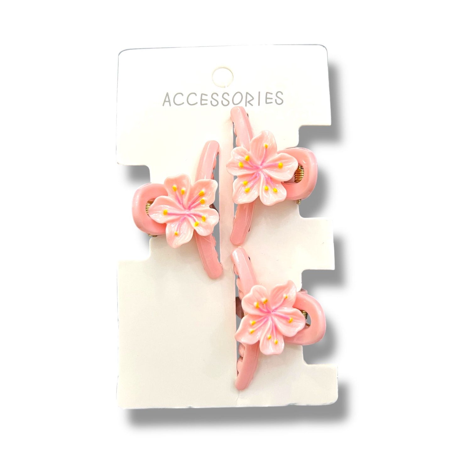 Floral Hair Clips – Pack of 3 Flower Claw Clips at Wholesale Prices