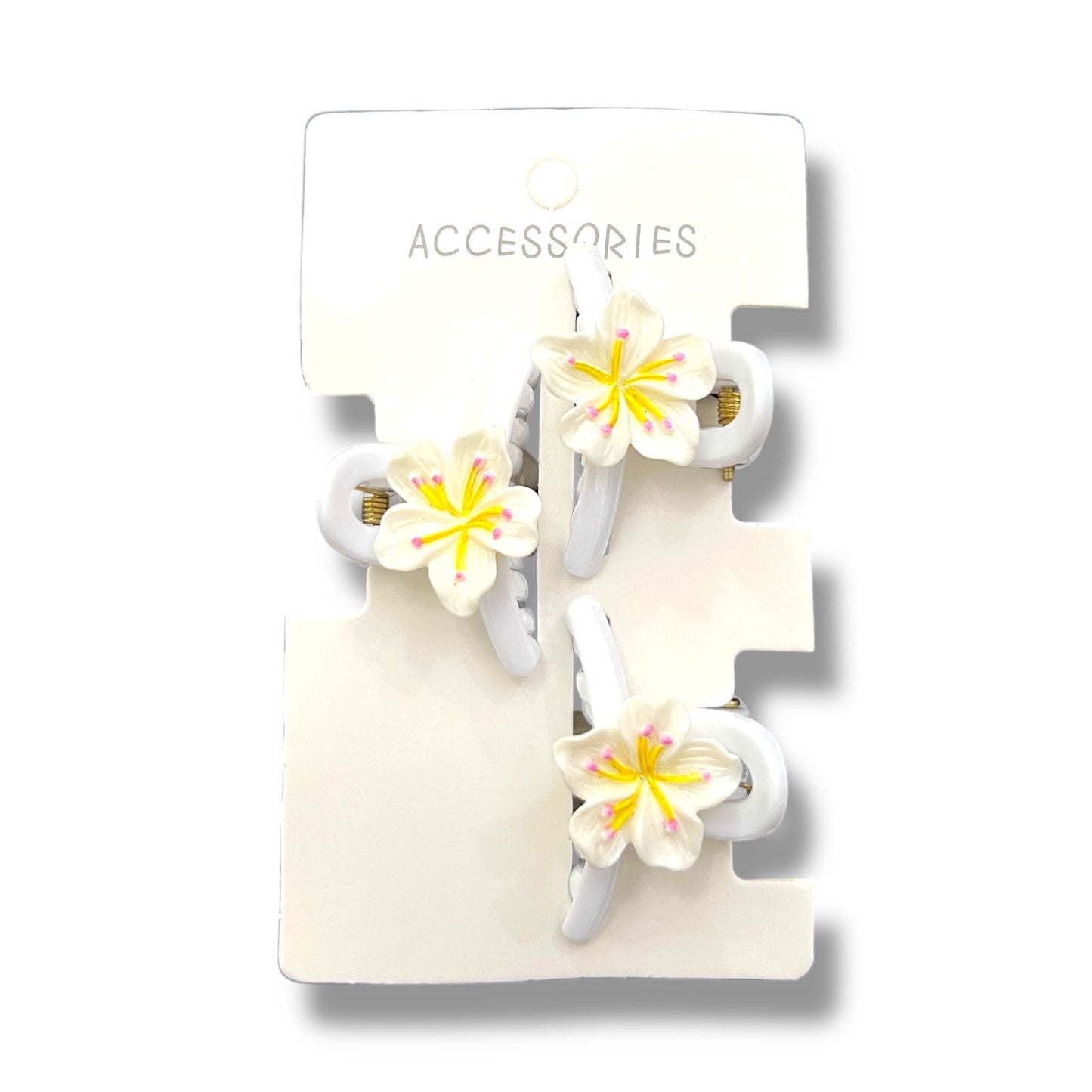 Floral Hair Clips – Pack of 3 Flower Claw Clips at Wholesale Prices