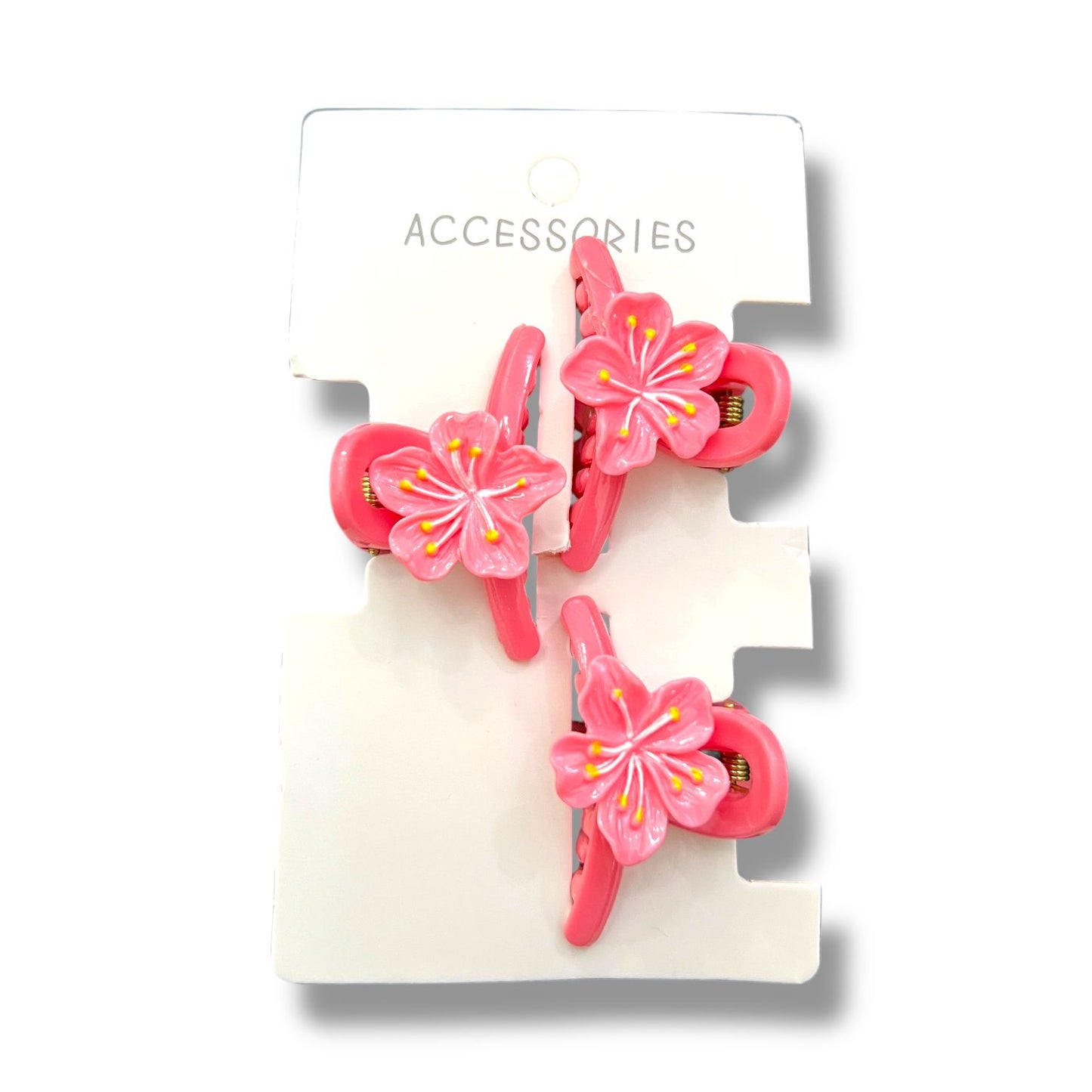 Floral Hair Clips – Pack of 3 Flower Claw Clips at Wholesale Prices