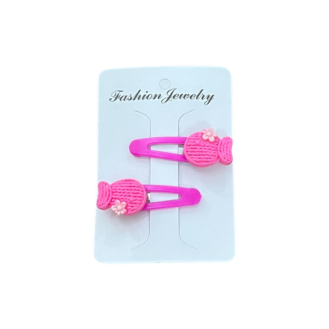 Kids’ Knitted Candy Shape Hair Clips – Cute Hair Accessories at Wholesale Prices