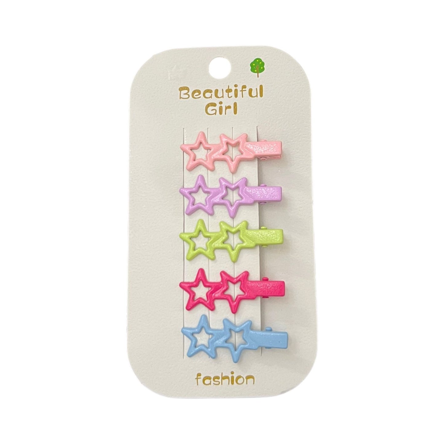 Cute Hair Clips for Kids – Star, Bunny & Heart Shapes