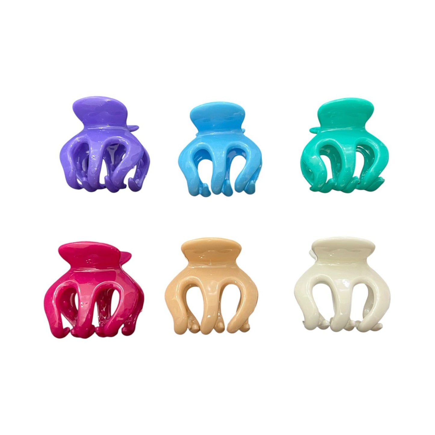 Assorted Plastic Hair Claw Clips