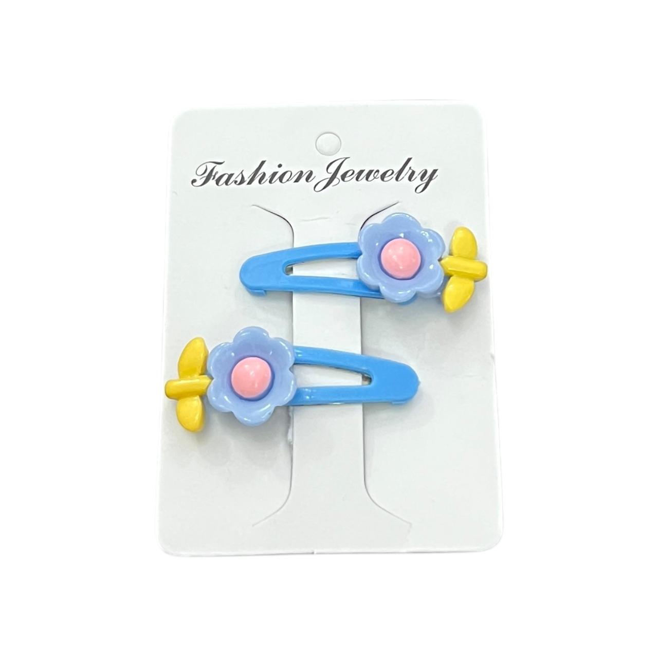 Kids’ Flower Hair Clips Set – Colorful Hair Accessories at Wholesale Prices
