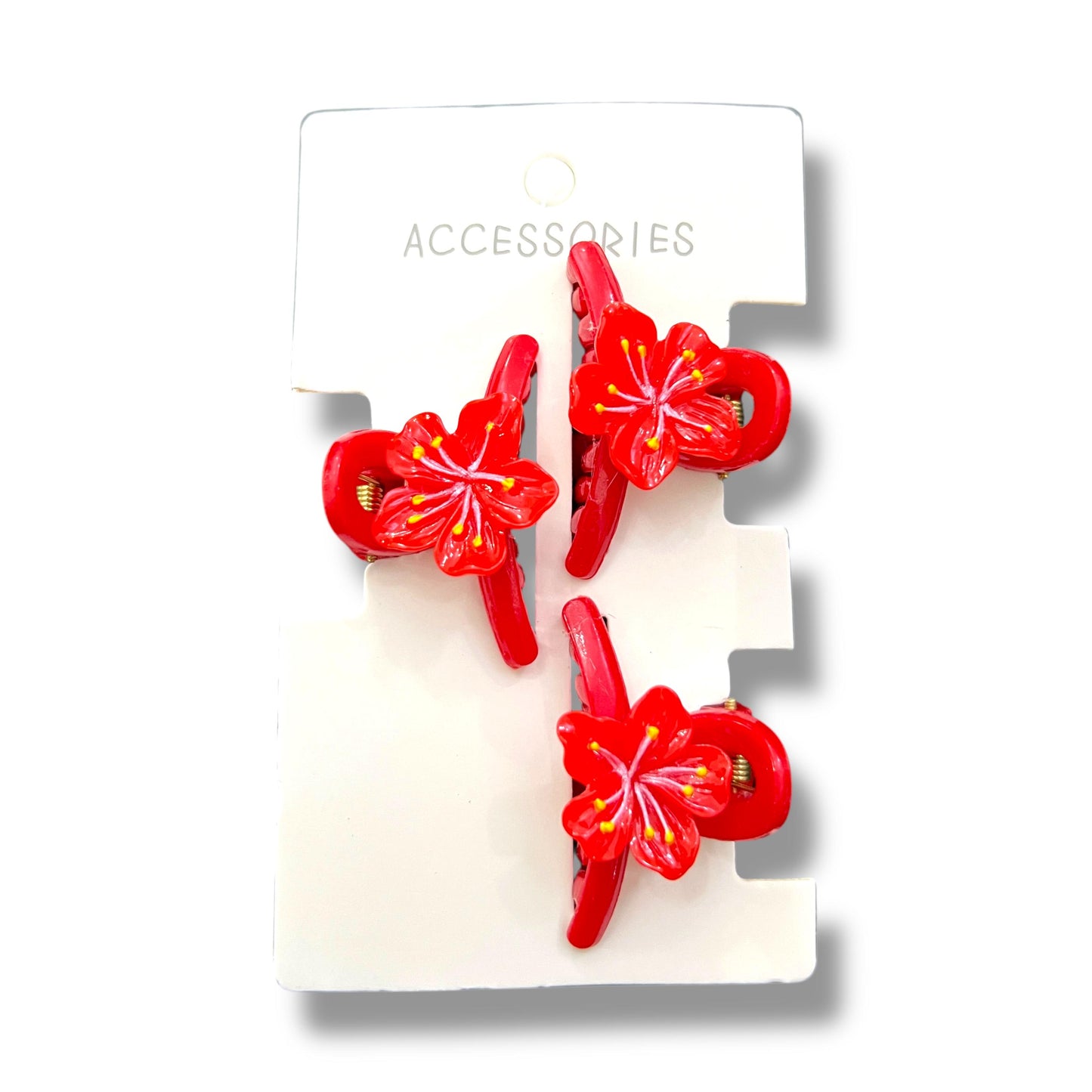 Floral Hair Clips – Pack of 3 Flower Claw Clips at Wholesale Prices