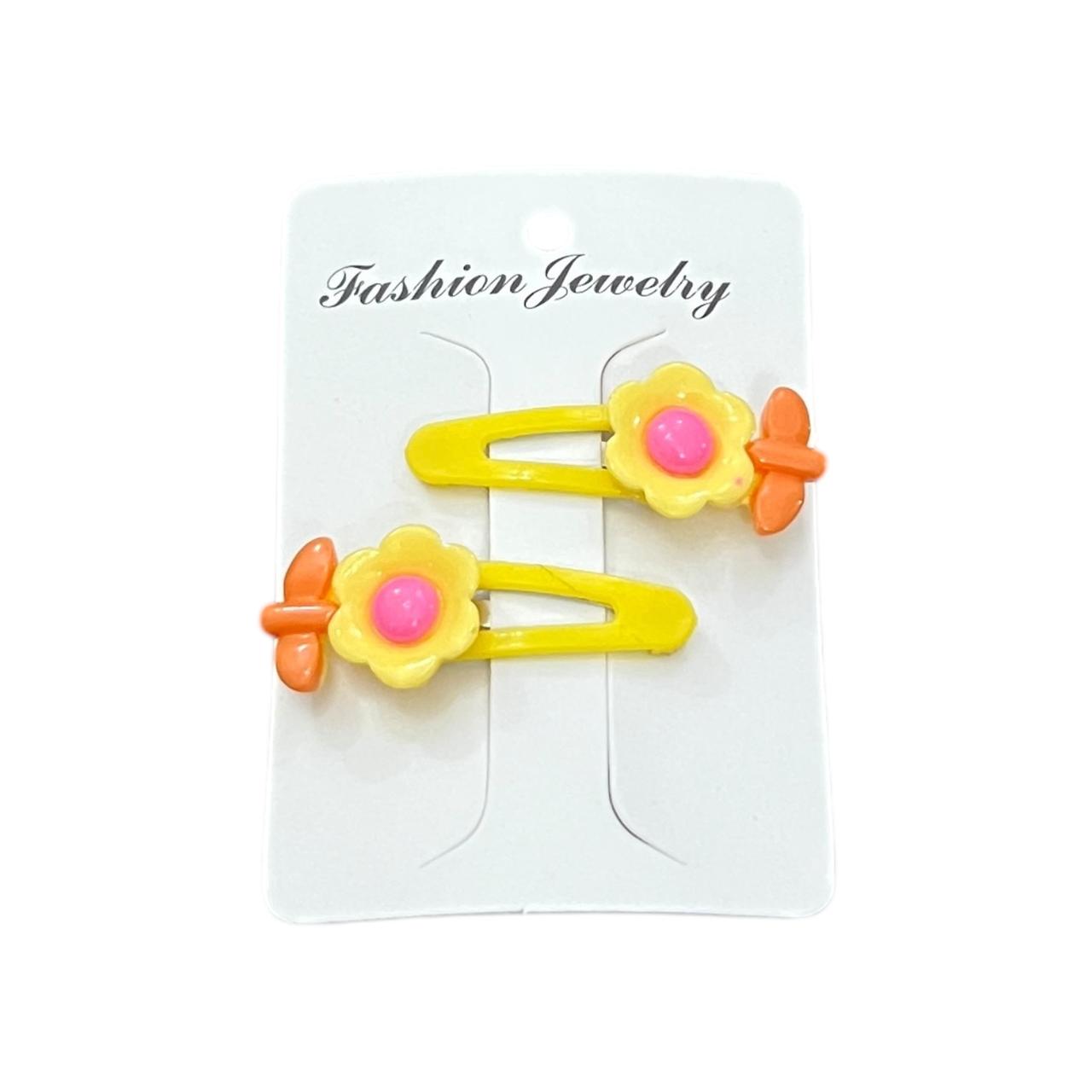 Kids’ Flower Hair Clips Set – Colorful Hair Accessories at Wholesale Prices
