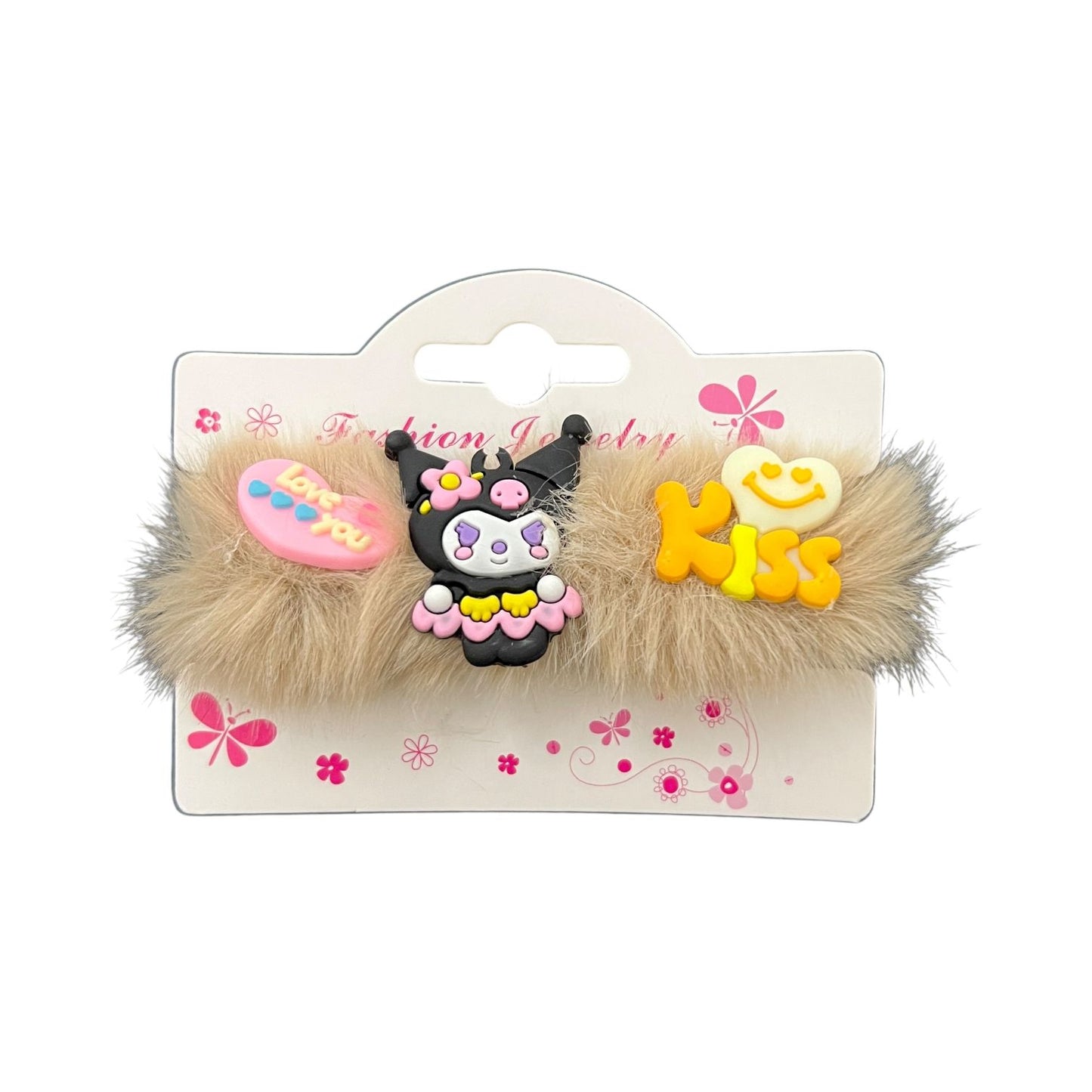 Cute Cartoon Fur Hair Ponies for Girls