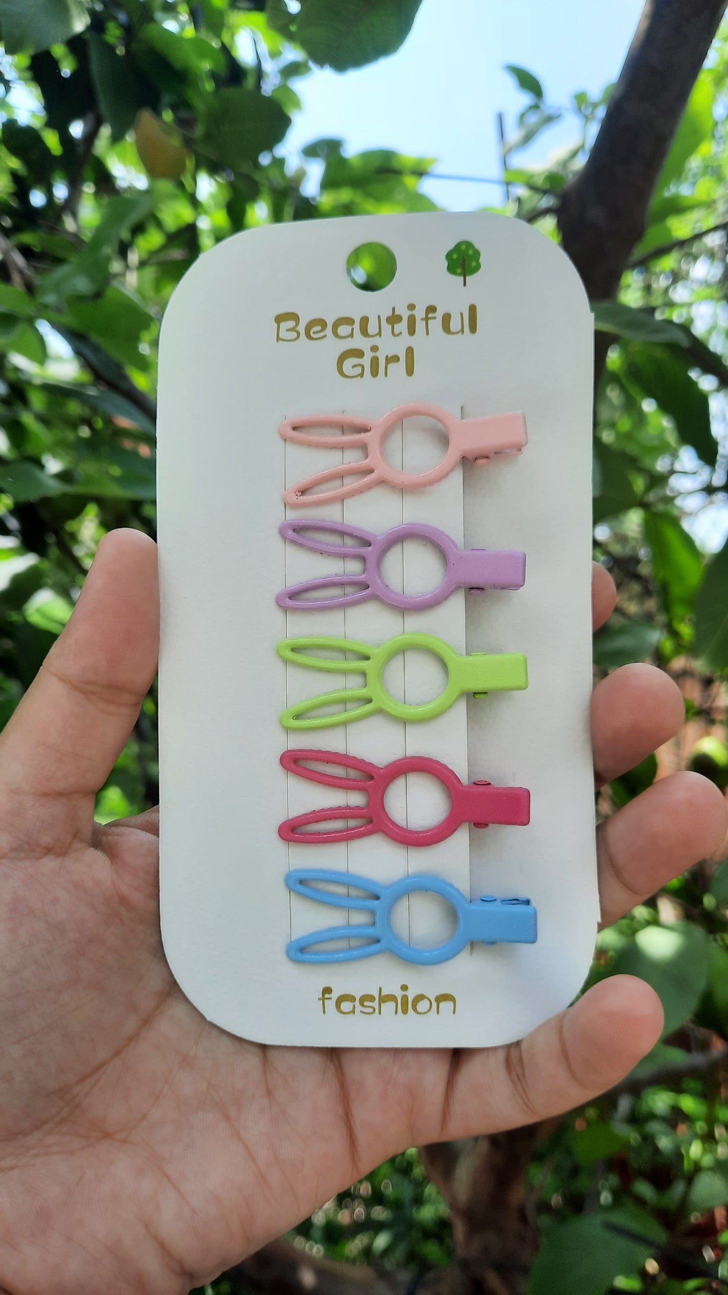 Cute Hair Clips for Kids – Star, Bunny & Heart Shapes