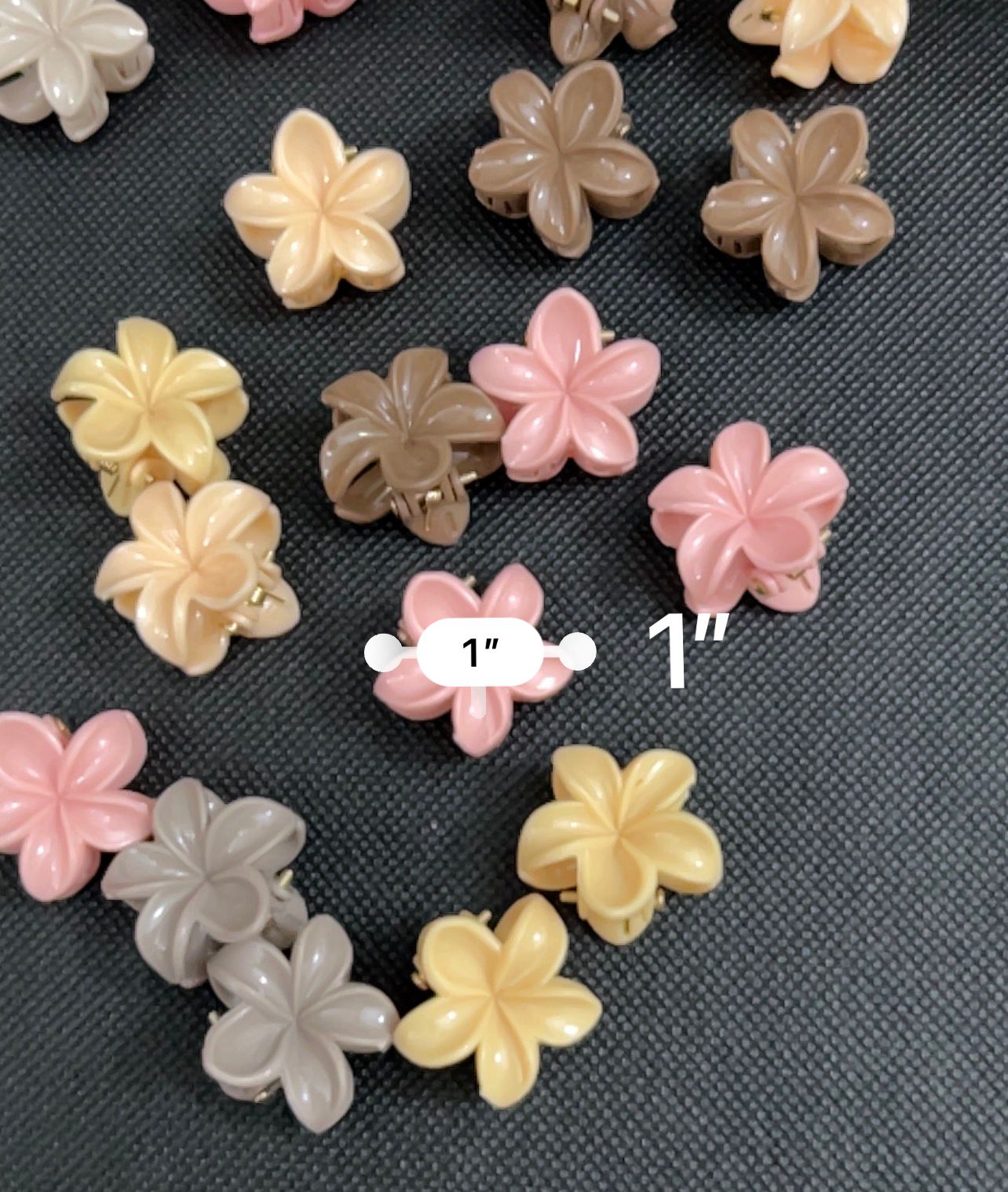 Mini Flower Hair Clips for Kids – Pack of 20
