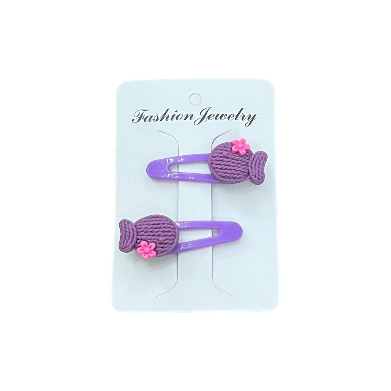 Kids’ Knitted Candy Shape Hair Clips – Cute Hair Accessories at Wholesale Prices