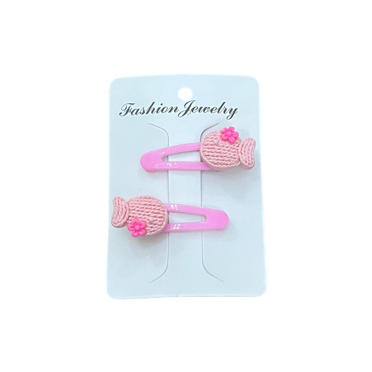 Kids’ Knitted Candy Shape Hair Clips – Cute Hair Accessories at Wholesale Prices