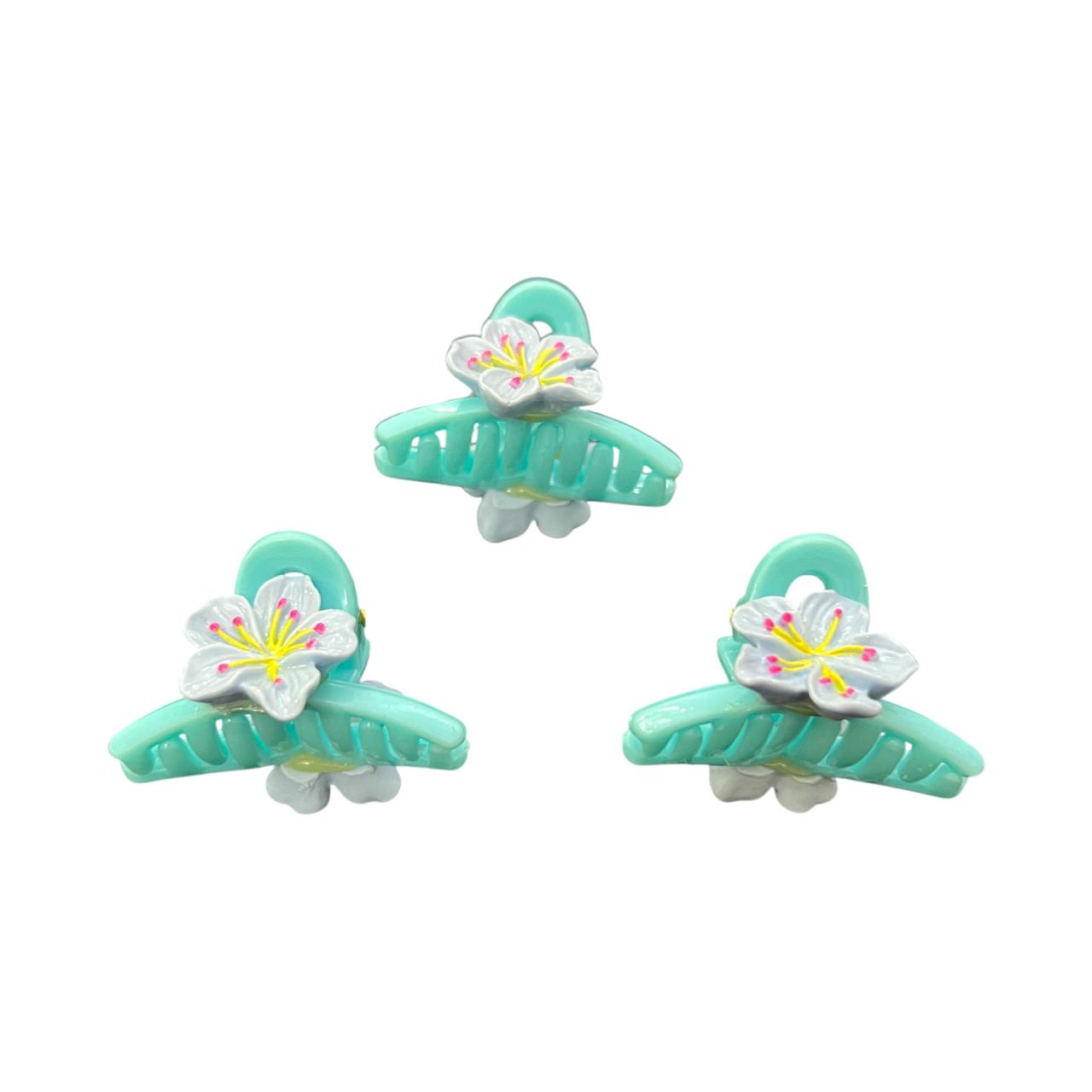 Floral Hair Clips – Pack of 3 Flower Claw Clips at Wholesale Prices