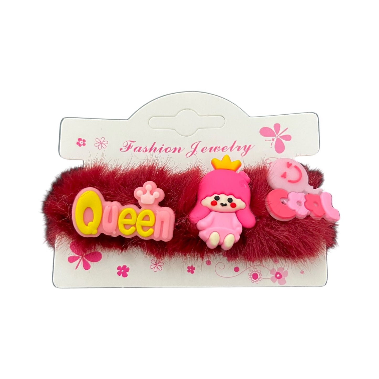 Cute Cartoon Fur Hair Ponies for Girls