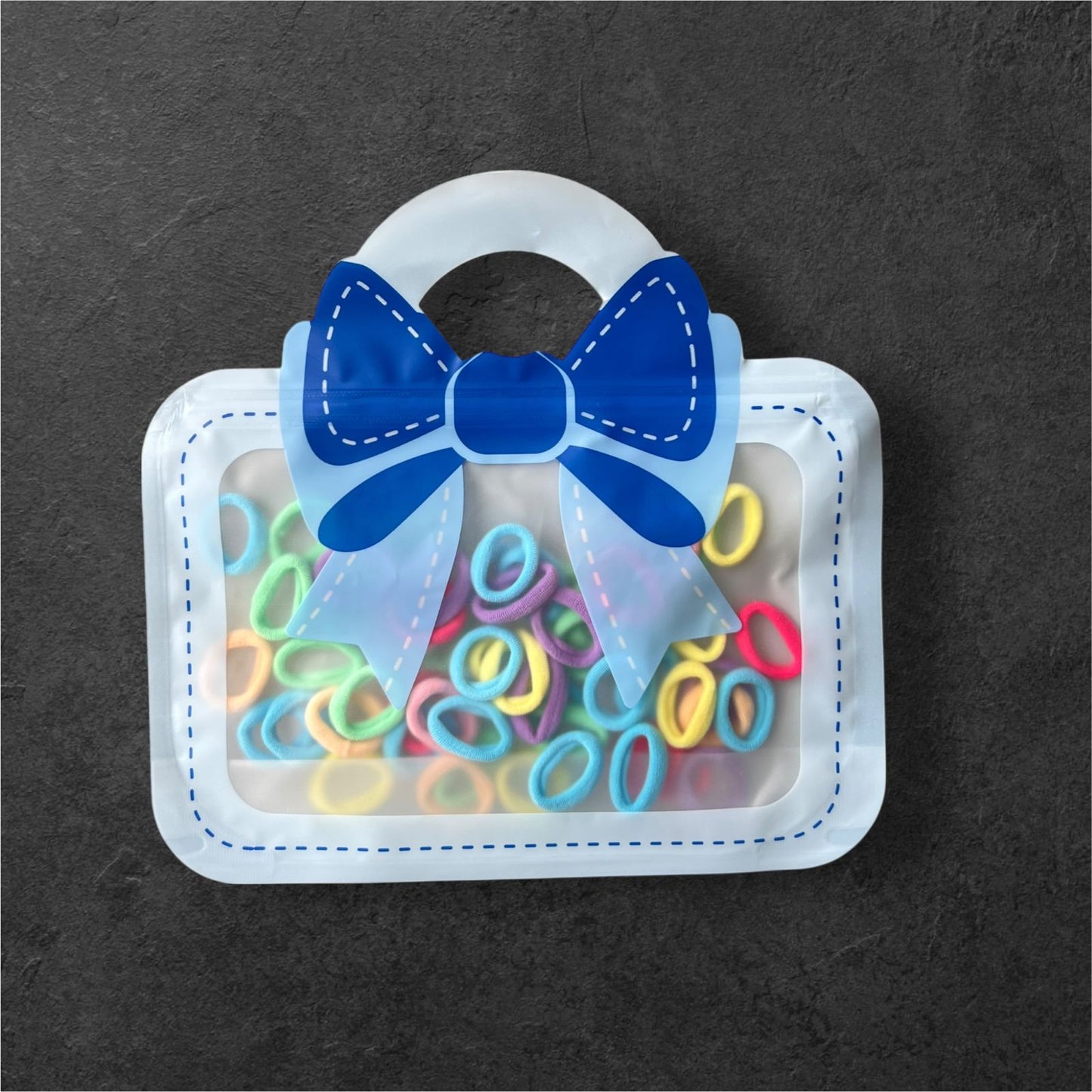 Cute Pouch Hair Ties for Kids – Soft & Colorful Bands in Fun Designs