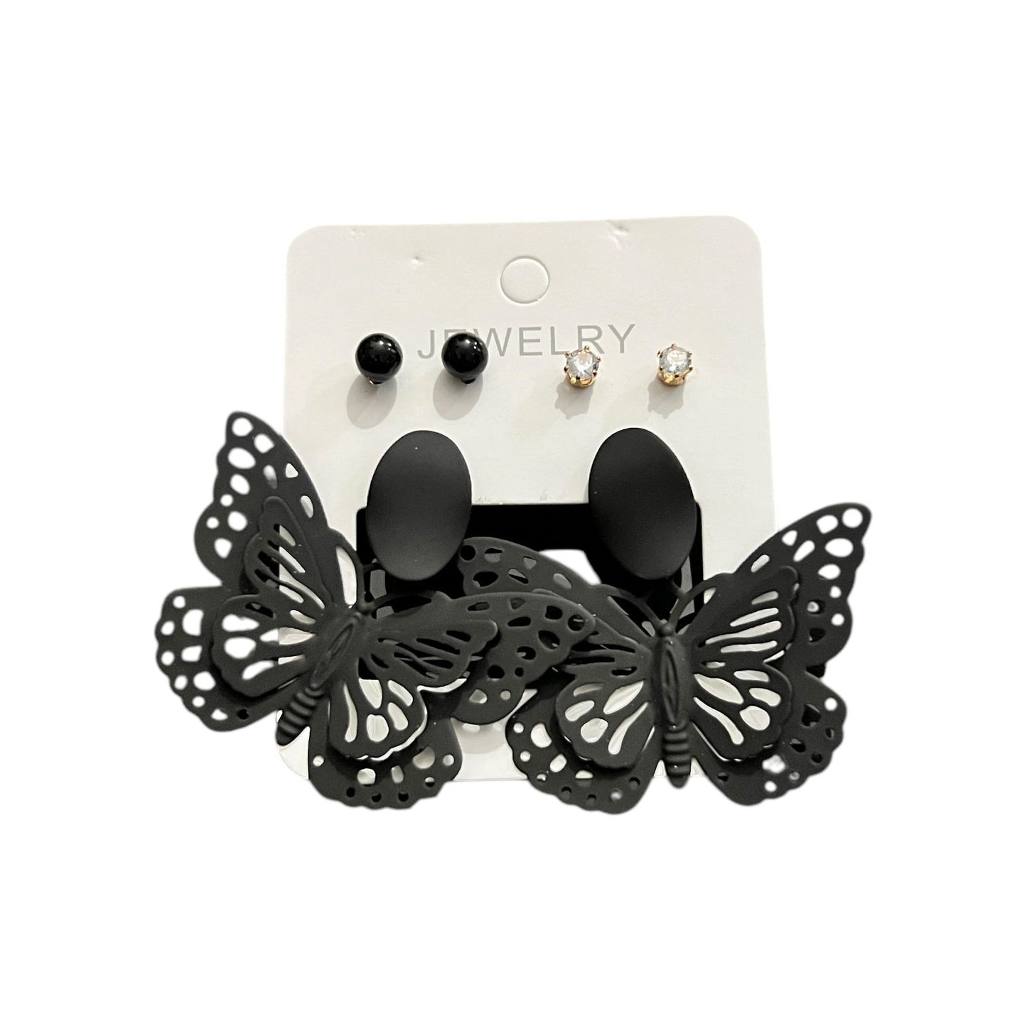 Trendy Butterfly Earrings with 2 Free Ear Studs