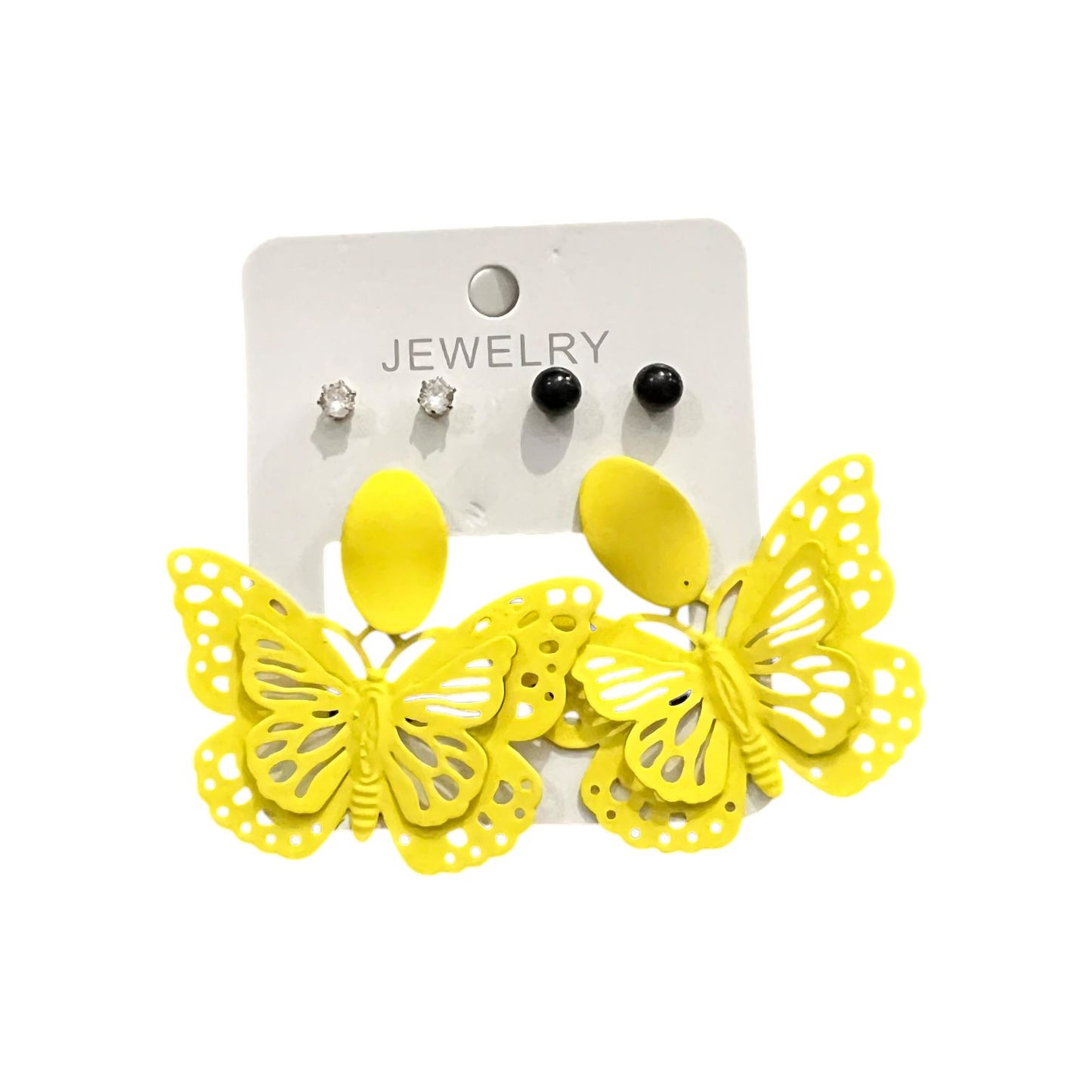 Trendy Butterfly Earrings with 2 Free Ear Studs