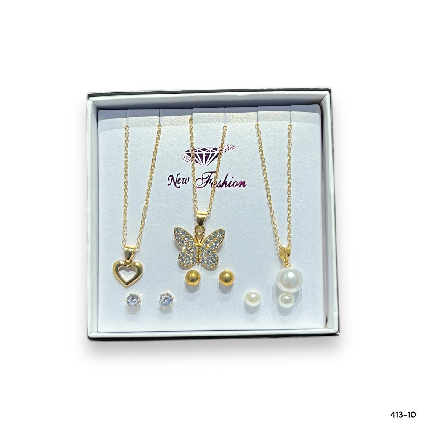 6 in 1 Pendants and Ear Studs Set