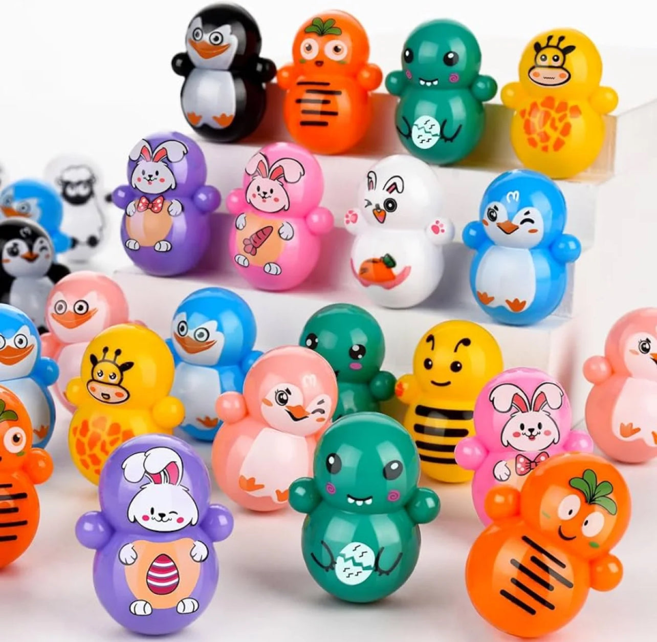 10 Pcs |Tumbler toys for kids crawl learning