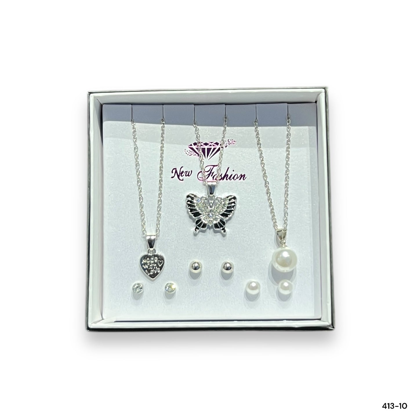 6 in 1 Pendants and Ear Studs Set