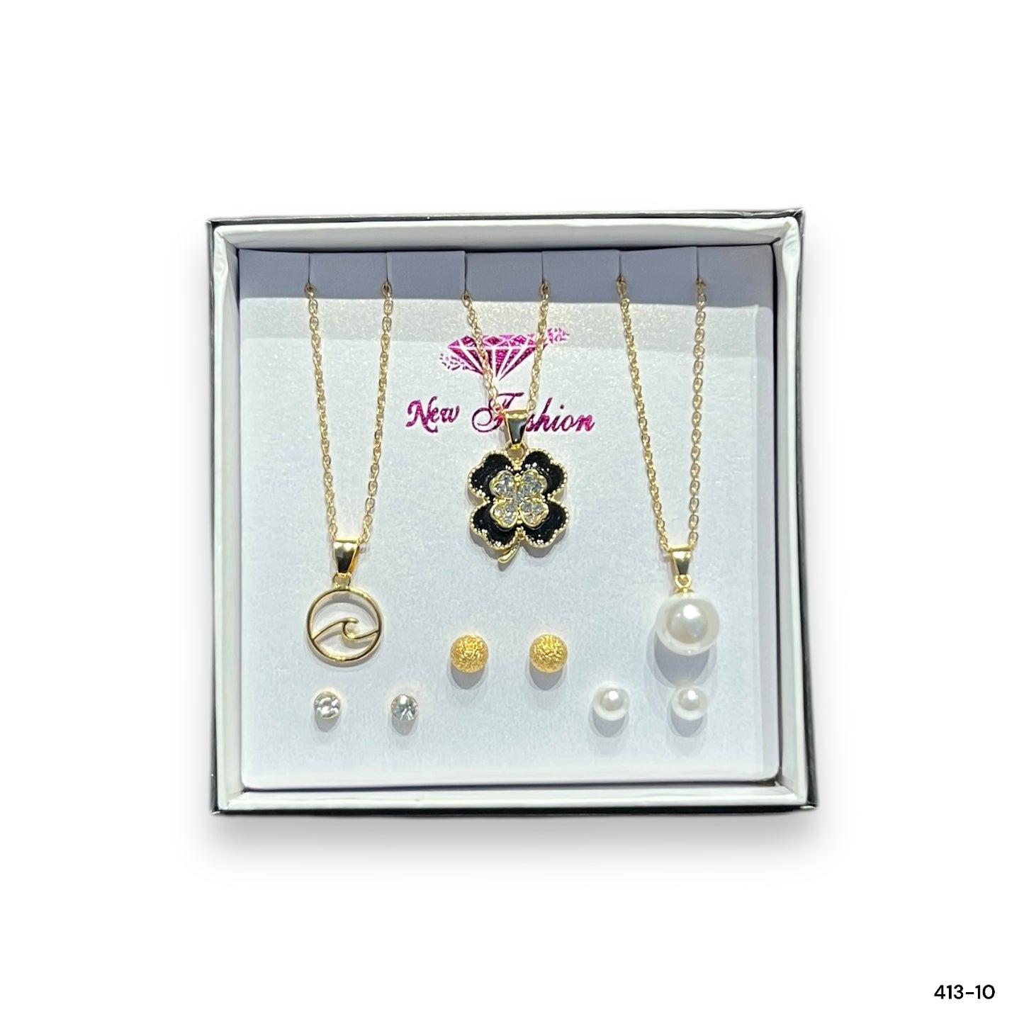 6 in 1 Pendants and Ear Studs Set