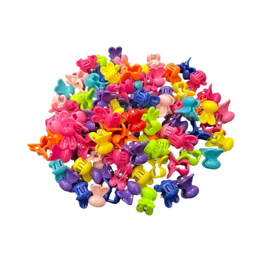 Bunny-Shaped Hair Clips for Kids - 25 Pcs