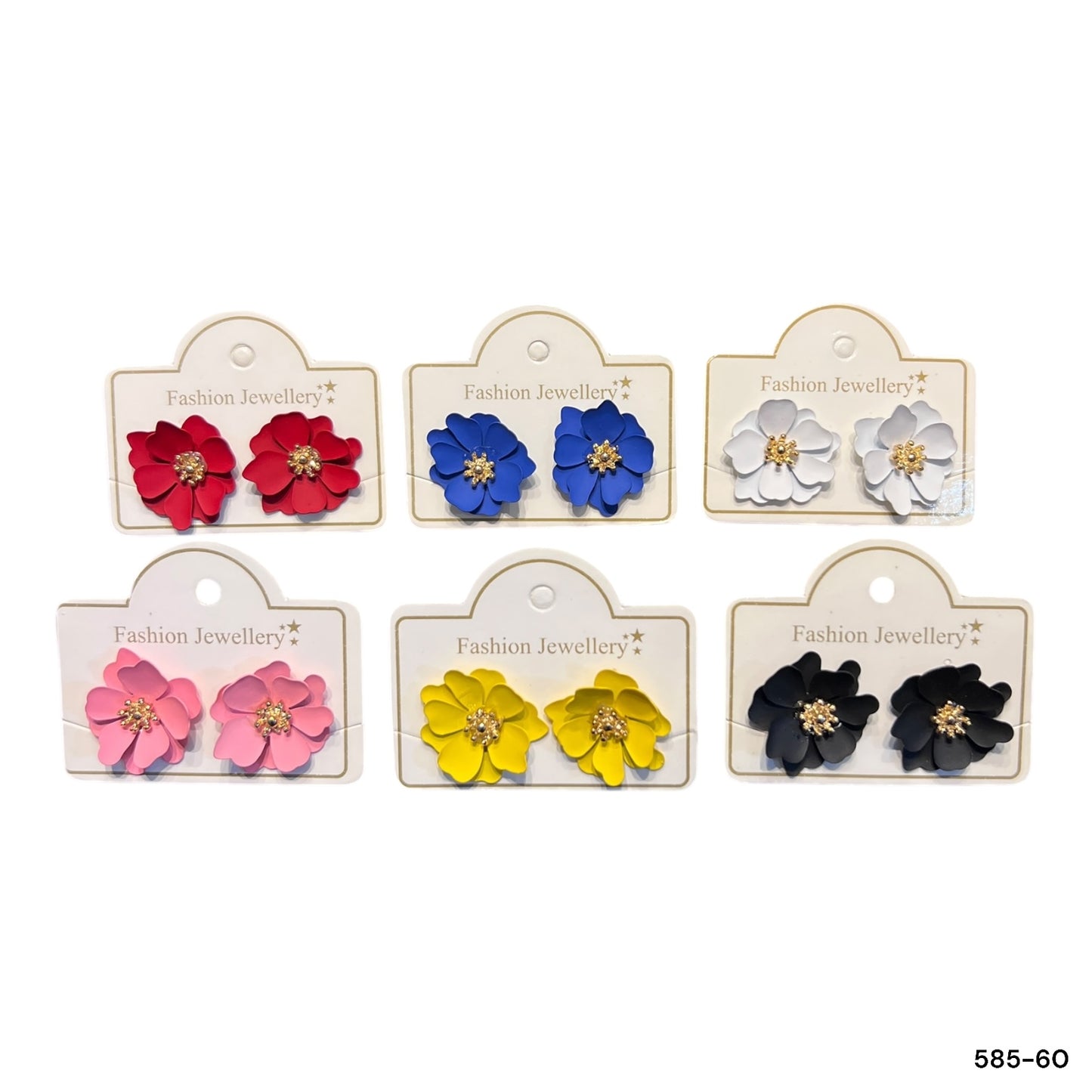 6 Pairs | Beautiful floral ear studs