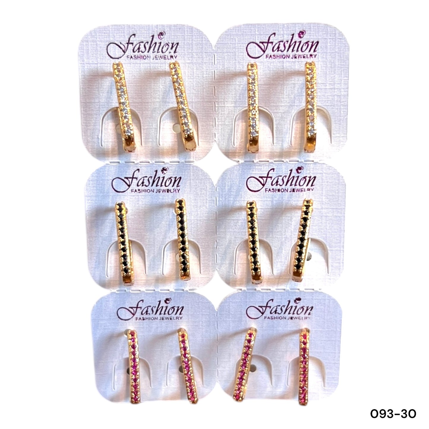 3 pairs | Elegant earrings for girls, rectangular