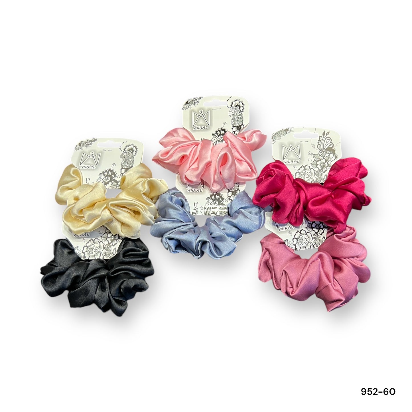 12 pieces | Imported Satin Scrunchies