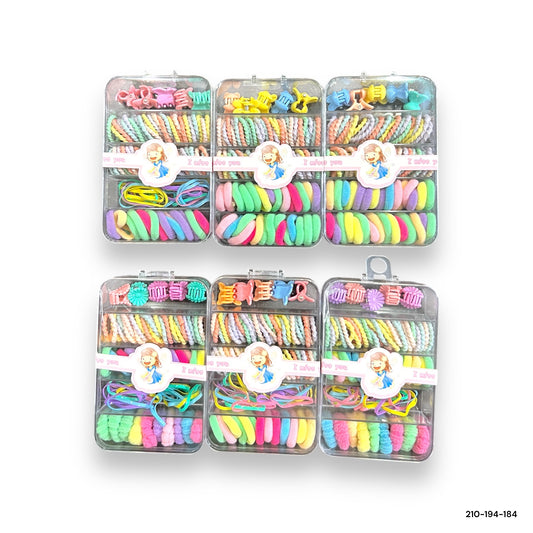 Mixed hair bands and clips for Kids gift box