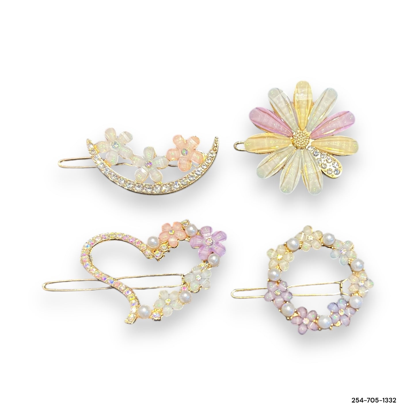 Pack of 4 Beautiful Fancy Hair Pins