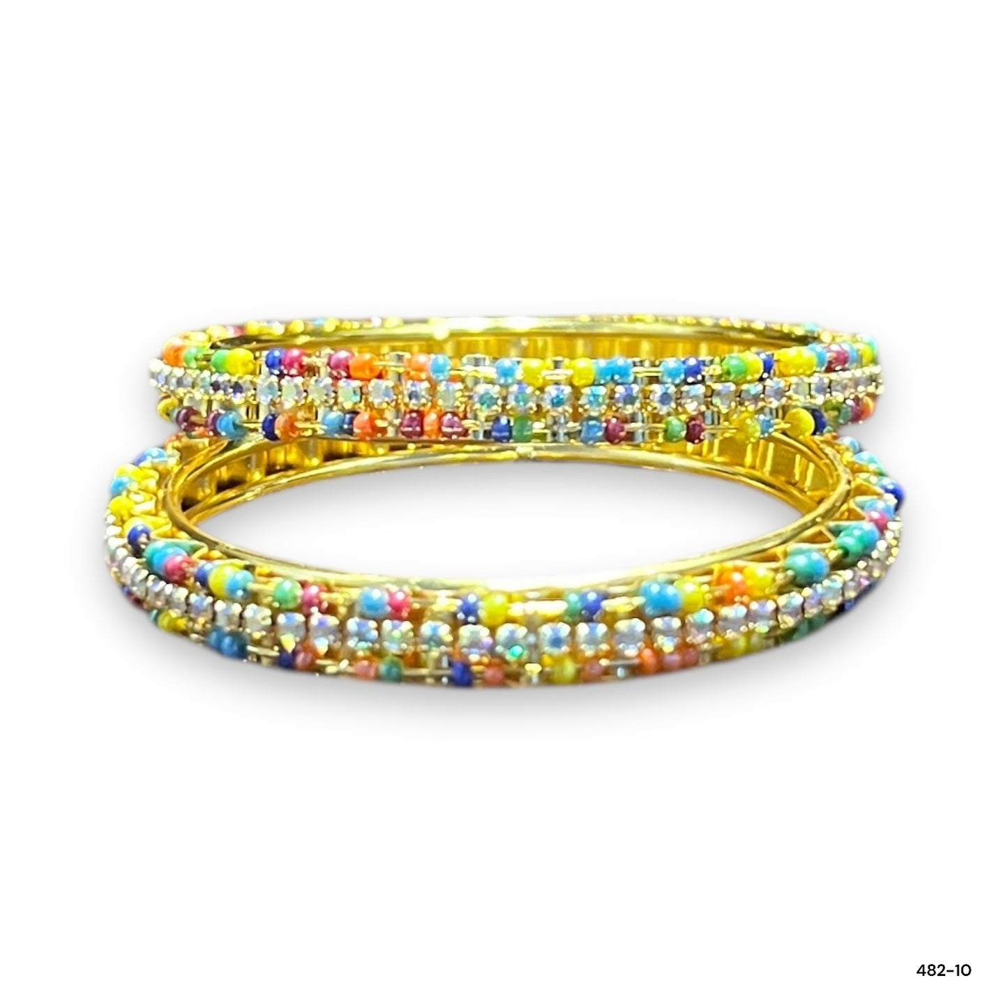 2 Indian Bangles for Kids in Gold Color