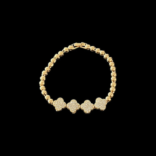 Premium Quality Gold Zirconia Bracelet for Girls Women - Elegant