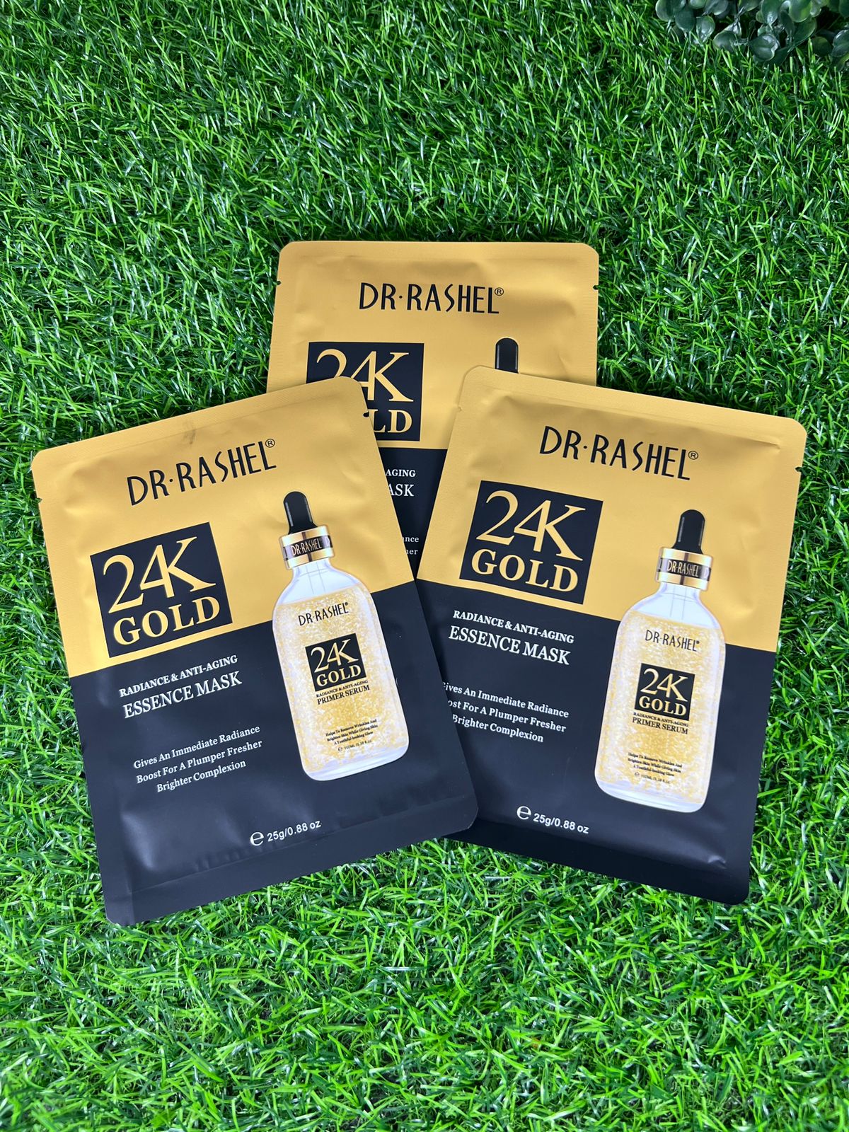 3 masks | Dr Rashel 24K Gold radiance and anti aging mask