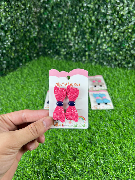 04 Cards | Beautiful bow clips