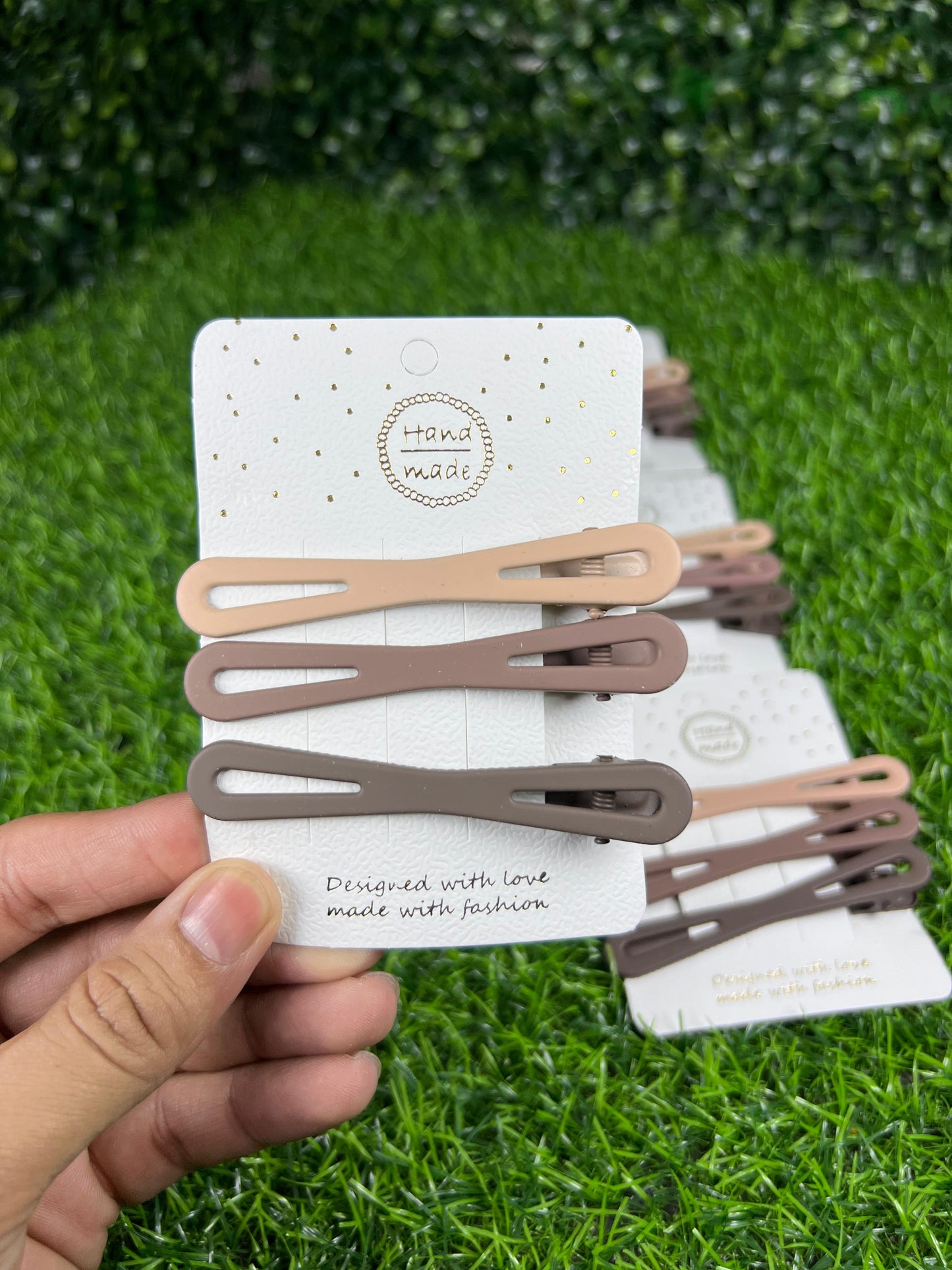 6 Cards | Hair pins matt color for girls and women