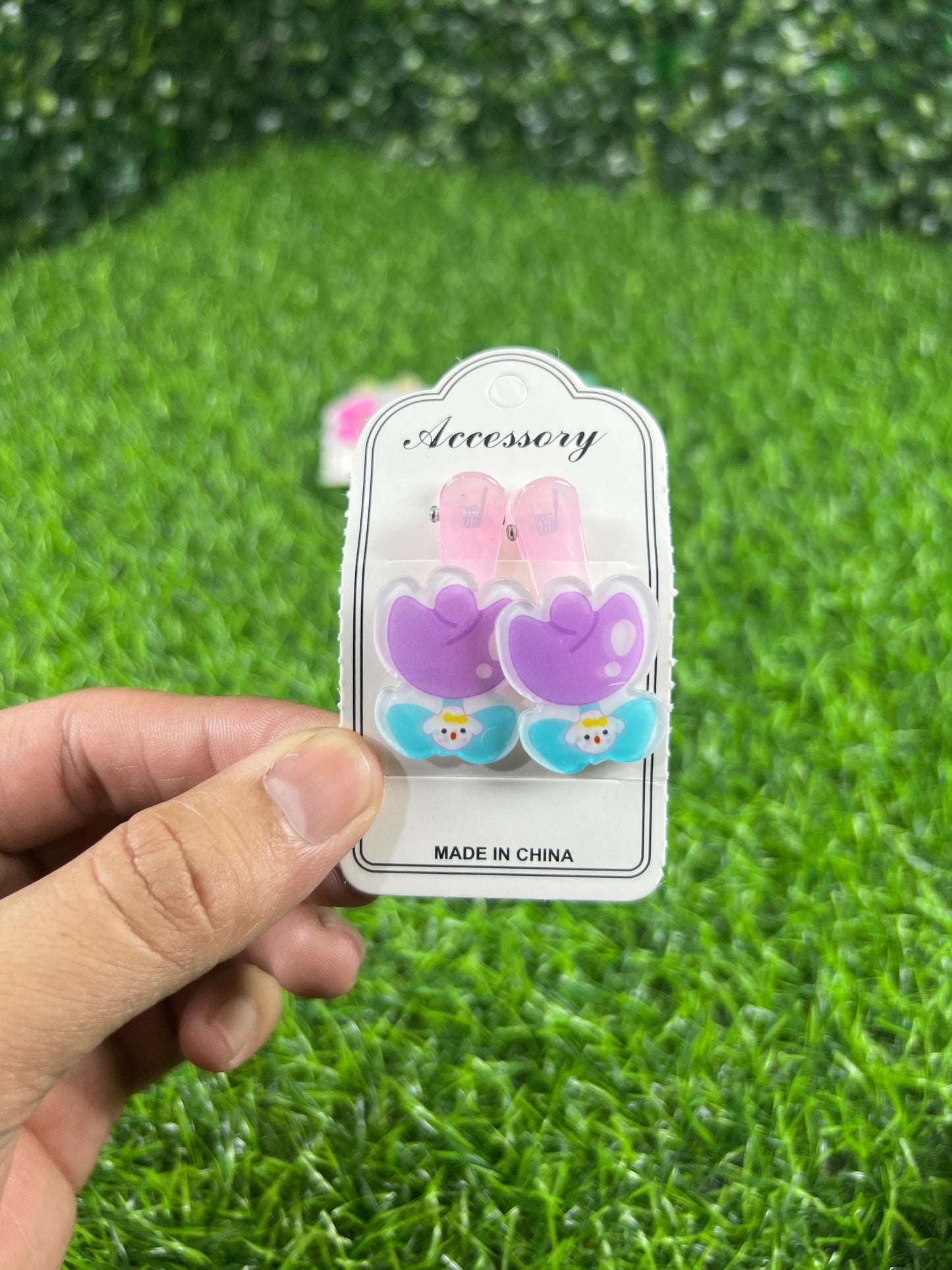 6 cards | Butterfly, flower fruit clips