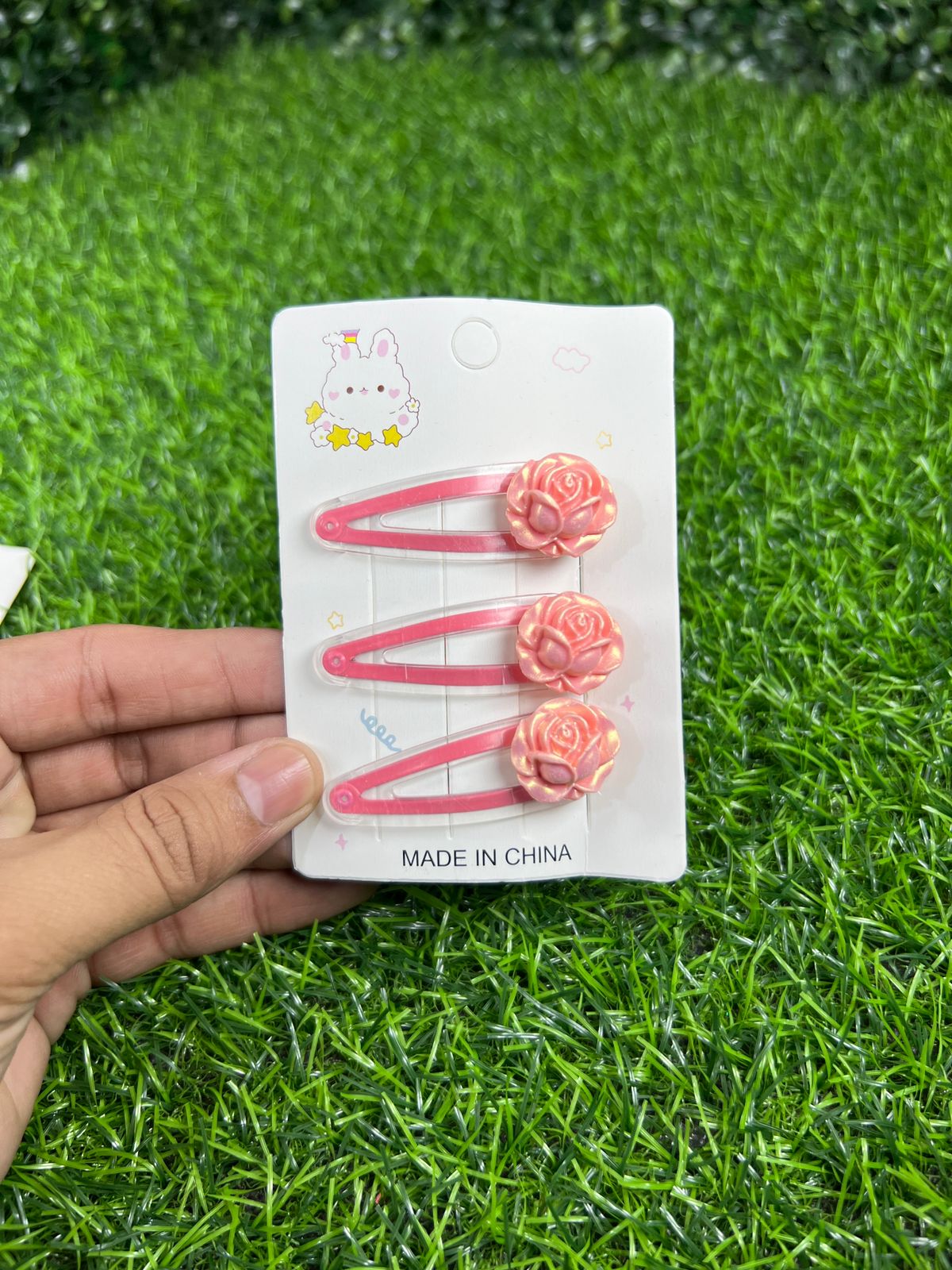 6 cards | Tic tac floral pins for girls