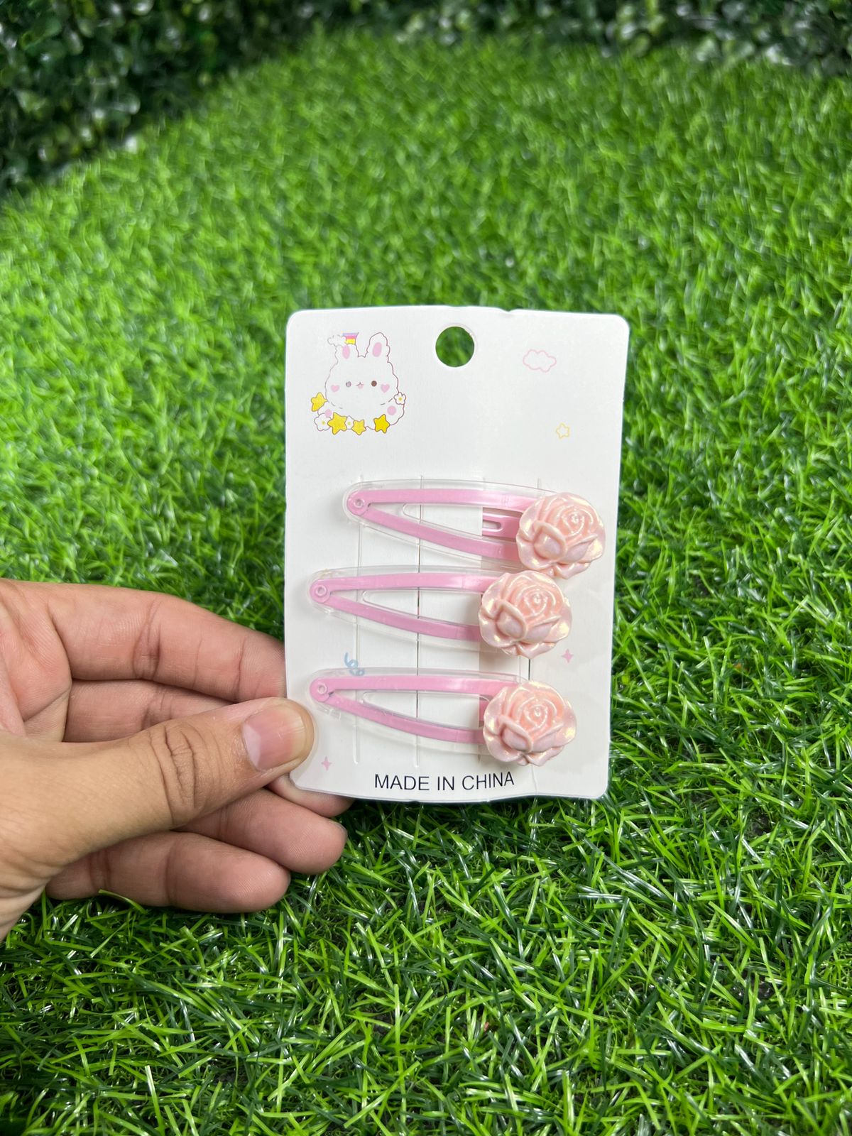 6 cards | Tic tac floral pins for girls