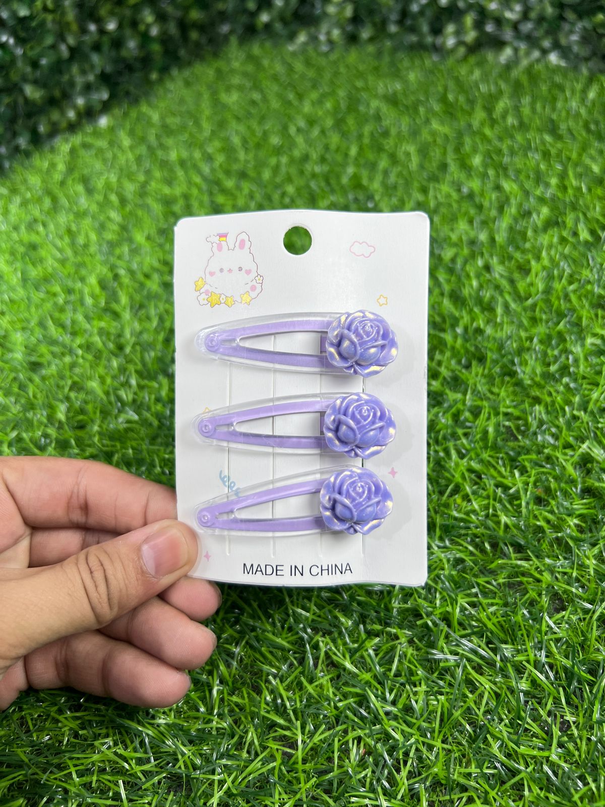 6 cards | Tic tac floral pins for girls